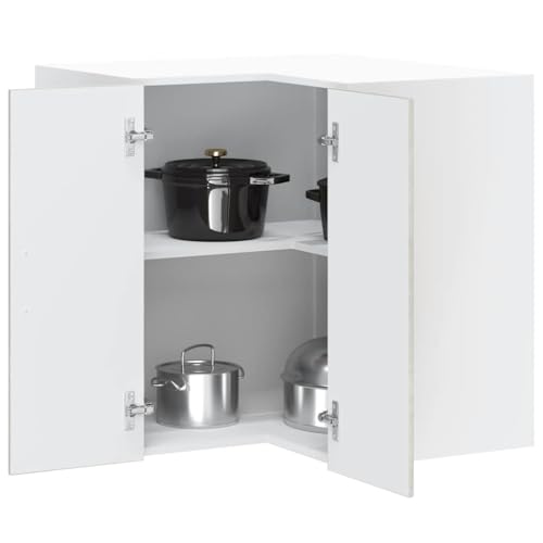 Emmtore Mueble esquinero Cocina Porto Madera contrachapada Gris Cemento