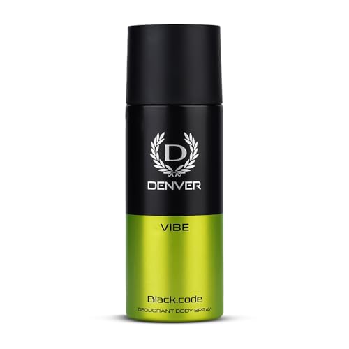 Image of Denver Black.Code Vibe Deodorant For Men -150 ML | Long Lasting Deodorant