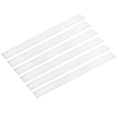 Image of MECCANIXITY 6 Pcs Square Aluminum Flat Bar, 1 /8 inch (4mm) Thick x 1-9 /16 inch (40mm) Width x 16 inch (406.4mm) Long 6061 Aluminum Flat Plate Solid New Mill Stock Silver for Industrial Building