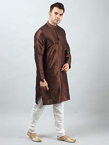 Image of Silk Blend Men's Kurta Pyjama Set /Kurta Pajama for Men