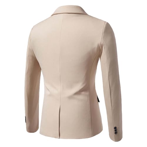 Chaqueta clásica de esmoquin ligera para hombre traje moderno informal un botón 3