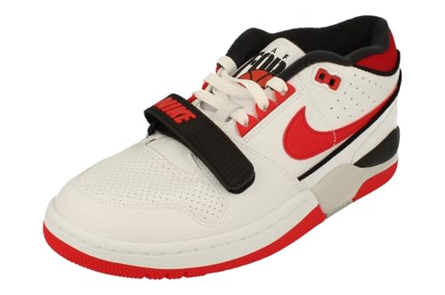 Nike Air Alpha Force 88 x Billie Men's Shoes (DZ6763-101, White/Neutral Grey/Fire Red) Size 11