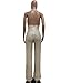 Aelidiya Sequin Jumpsuits Halter Cowl Neck Backless Romper Shiny Overalls Pants