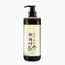 Natural Black Shampoo Anti-Dandruff Hair Growth Shampoo with He Shou Wu & Leaf of Oriental Arborvitae for Men & Women - 500ml Platycladus Orientalis Leaf Moisturizing Scalp Hair Care