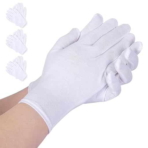 AovYoo 3 Pares Guantes Algodon Dermatologicos Blancos,Guantes Hidratantes, Guantes Trabajo Delgado, Guantes para Crema Manos | Ya disponible en tu tienda friki favorita! En mundofriki.es!