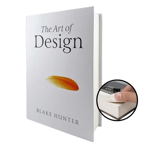 Real Paper Diversion Book Safe with combo lock- Secret Box Collection Box- Art of Design. Safe for money disguised safe real book pages money hiding diversion safe.