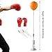 YIJU Punching Bag with Stand Punch Practice with Gloves Gear Portable Fitness Improve Reaction Adjustable Height Boxing Speed Bag, Adults