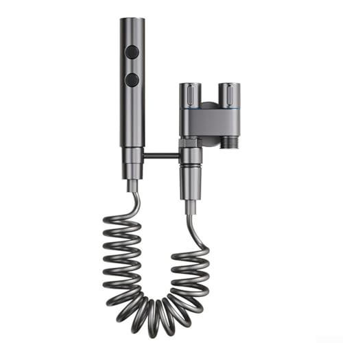 Stainless Steel Handheld Spray, Adjustable Length, Toilet Bidet Cleansing Set (Gray)