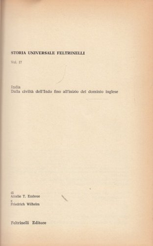 India [Italian] B008828GCQ Book Cover