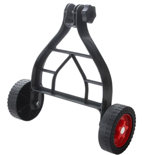 Walk Behind String Trimmer, Support Wheels for Trimmer Adjustable Lawn Mower Wheels for 25mm-28mm Trimmer Rod Easy Push Auxiliary Wheel for Walk Behind String Trimmer Attachment Lawn Mower Accessori