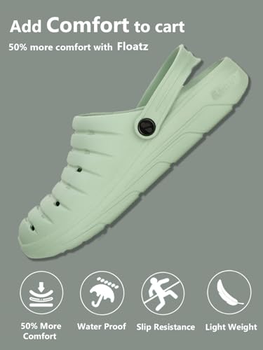 Image of Bata Floatz Women's FLOATZ Clog Ladies Green Flip Flops - 7 UK (6617431)