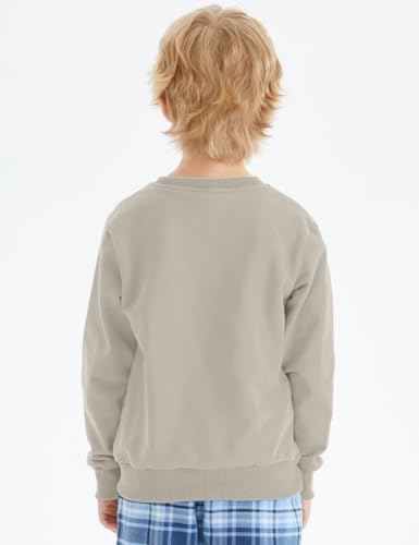 Spring&Gege Youth Basic Sport Crewneck Pullover Sweatshirts for Children（3-14 Years）4