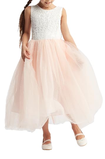 Robe de cérémonie en tulle fille Liv communion mariage blanche