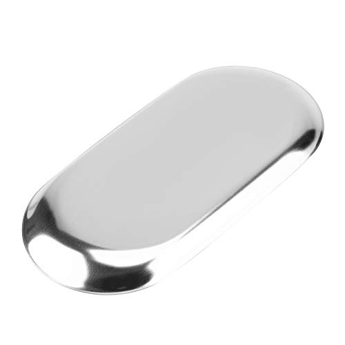 Bandeja decorativa de acero inoxidable para evitar pérdida de llaves y teléfono 8