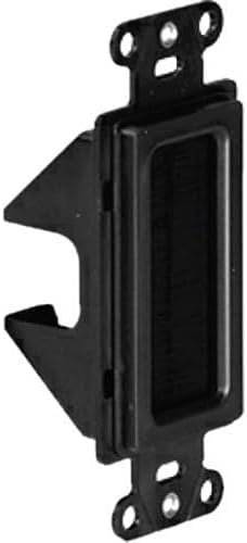 Legrand - OnQ Cable Management Strap, Cable Access Strap With Wall Plate, Cord Management Strap to Easily Hide Low Voltage Cables Behind the Wall, Black, 1 Count, WP1014BKV1