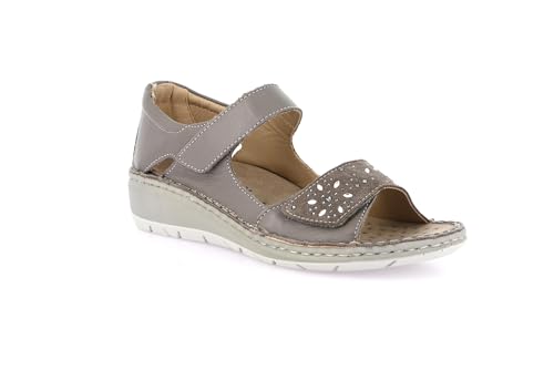 Sandales ouvertes Grunland NESI SC6212 en cuir et finitions lumineuses