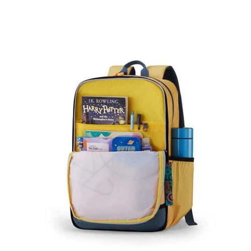 Image of American Tourister Aleo 3.0, 20L Volume 3 Compartment School Backpack with Front Organizer and Spacious Interiors for Girls and Boys - Yellow