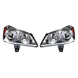 lichengshangwu Front Headlight Headlamp Light Lamp Set Projection Style for Chevy for Traverse 2009-2012 2pcs Clear