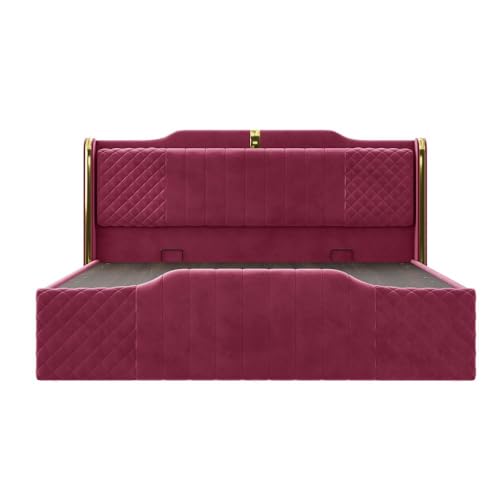 Image of Wakefit Velura King Size Hydraulic Storage Upholstered Bed