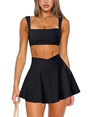 #01b1- 2 Piece Skirt Set- Black