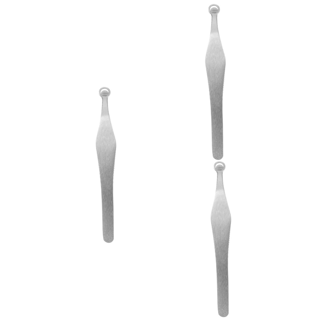 Baluue 3pezzi Pinzetta Per Nasal Hair Inossidabile Con Testa Rotonda Strumento Di Taglio Sicuro e Pratico Per La Personale Del Naso Orecchie