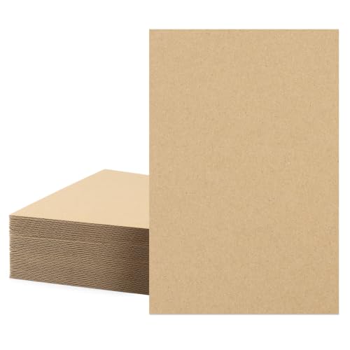 Image of Mat Board Center 35 Pack 24x36 Inch Corrugated Cardboard Sheets | Brown Large Flat Card Board Inserts, For Packing, Shipping, Mailing, DIY Crafts