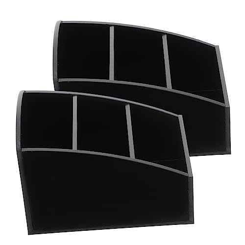 CONGARTENO 2Pcs Acrylic Tea Bag Organizer Elegant Sugar Packet Holder for Coffee Bar Desktop Storage Multi Functional Box for Home Hotel Restaurant Use Smooth Edges Upscale Design