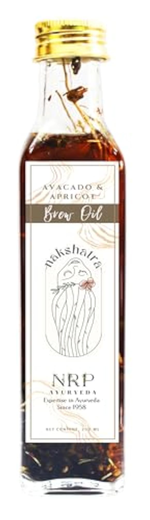 Nakshatra Avocado and Apricot Brew Hair Oil, 250ml