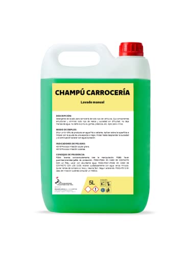 CHAMPÚ PARA CARROCERÍAS. LAVADO MANUAL. GARRAFA 5 LITROS