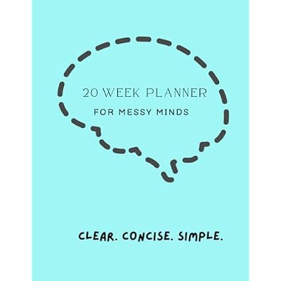 Weekly Planner, Undated Weekly Planner, 20 Weeks - Easy to use Planner