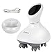 Produktbild MANLI Kopfmassagegerät Elektrisch Hand Massagegerät Kopfhaut Massager USB Ladung Wasserdicht austauschebaren weichen Massagefinger Massger Kopf Nacken Hals Arm Bein Gesicht Füße Handmassagegerät