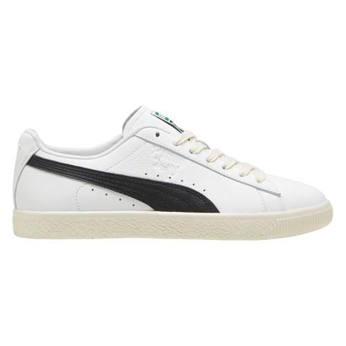 PUMA Mens Clyde Leather Lace Up Sneakers Shoes Casual - White - Size 7.5 M