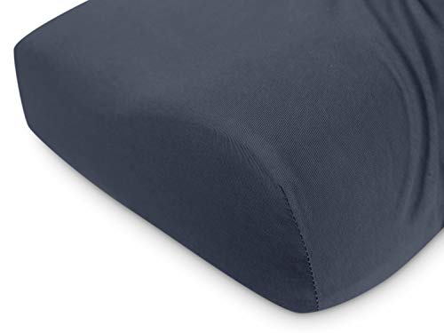 npluseins 2er Pack Spannbezüge Kissenbezüge für Gesundheitskissen 1450.2049, 1 Pack (2 Stück) - Spannbezüge 35-40 x 55-60 cm, anthrazit