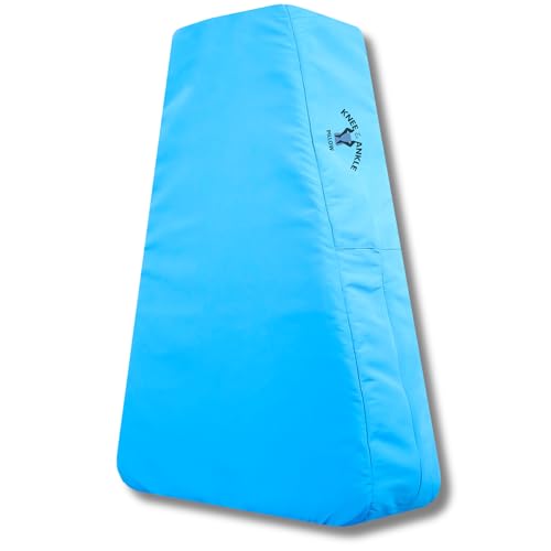 Knee and Ankle Pillow Lower Back Support Wedge for Side Sleeping, Spine Alignment, Hip, Leg & Lumbar Support - Back Pressure Relief for Sciatica & Shoulder Support with High-Density Foam