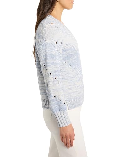 NIC+ZOE Women's Pointelle Cord Sweater3