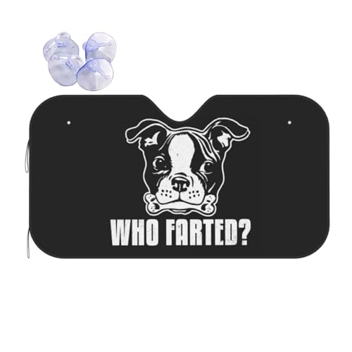 カーサンシェード フレンチブルドッグ(1) アニメ カーフロントカバー 車用サンシェード 日よけ 紫外線対策 展開寸法 130x70cm 吸盤4個付 カーテン 遮光断熱 軽自動車 グッズ キャラクター