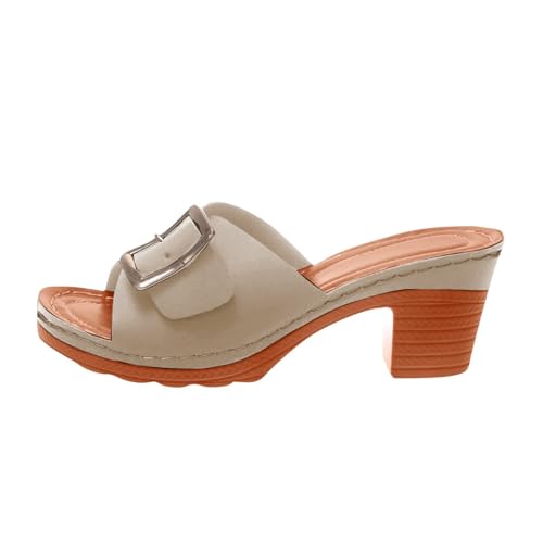 Womens Summer Slipper PU Leather Comfort Mules Outdoor Beach Shoes Vintage Slip Wedge Flowers Comfortable Arch Support Flats Closed Toe Wide Width Mesh Slippers Sandals Clogs