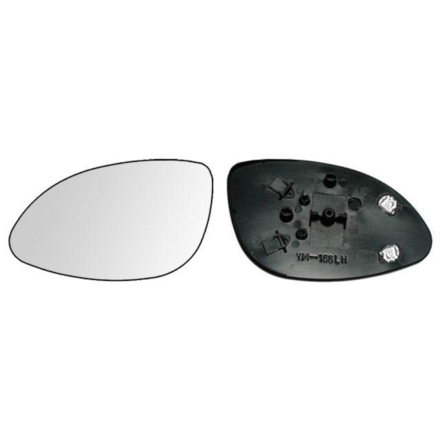 Miroir de rétroviseur gauche thermique au galbe convexe pour Opel Vectra