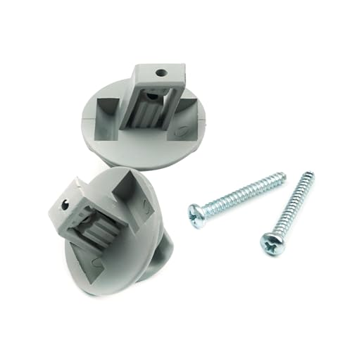 Bross Auto Parts BCF5010FBA Clip pare-soleil de couleur grise, 2 pièces, Compatible avec Renault Clio Megane Scenic Laguna Twingo Modus Espace Vel Satis...