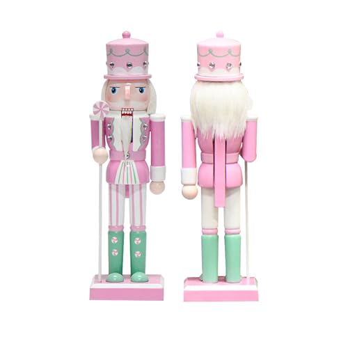 CutitiUU 25 cm Rosa Candy Nussknacker,Weihnachten Süßigkeiten Licht...