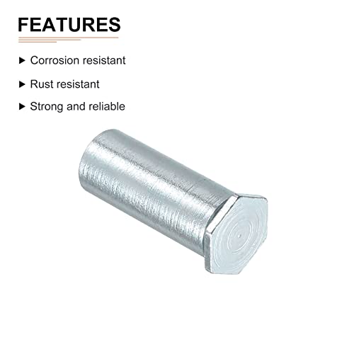 DTGN M3 x 0,5 mm selbstklinische Abstandsmuttern - 100er Pack - Gut für die Bauindustrie - Karbonstahl-Drucknietmutter - Silber