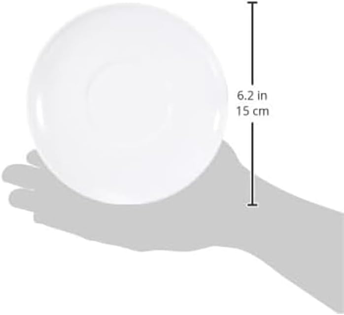 Narumi 51030-5706 Cup Saucer, Flat Rim, 6.3 inches (16 cm), White, Simple, Stylish, Tea & Coffee, Microwave Warm, Dishwasher Safe