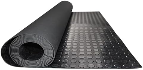 Heavy-Duty Non-Slip Rubber Garage Floor Mat - Waterproof Protection for Car Parking & Workshop - Extra Large Roll for Under Vehicle Use