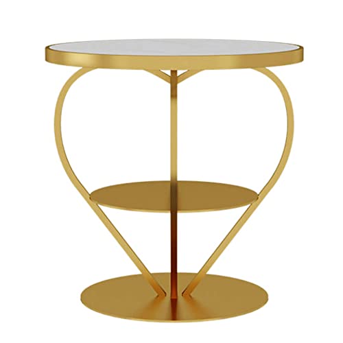 Table basse ronde en forme de cœur en métal pour optimiser un petit salon - 2