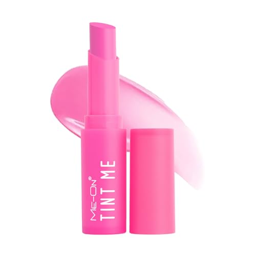 Image of ME-ON Tint Me Lip Balm with SPF 15 | 12HR Moisturizing Formula | Enriched with Vitamin E | Tinted Lip Care for Soft, Hydrated & Nourished Lips | Lightweight & Non-Sticky (Strawberry)