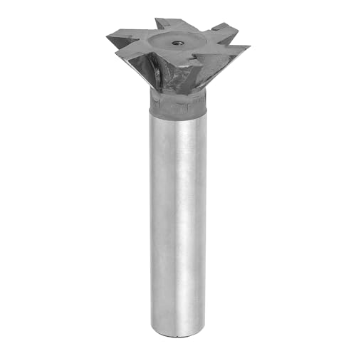 HALLMERS 50mm 45 Degree Carbide Tipped Dovetail Milling Cutter – 20mm Shank, 4 Flutes - Woodworking Joinery Groove Router Bit