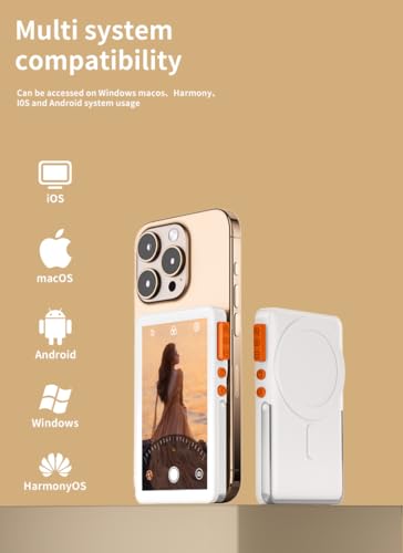 Image of Yantralay Magnetic Vlog Selfie Monitor with Stand - 1080P HD Wireless Phone Display for iPhone & Android, Perfect for Live Streaming & Vlogging