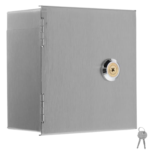 Boîte de protection pour prises étanche acier inoxydable argenté véhicule électrique FUOYLOO