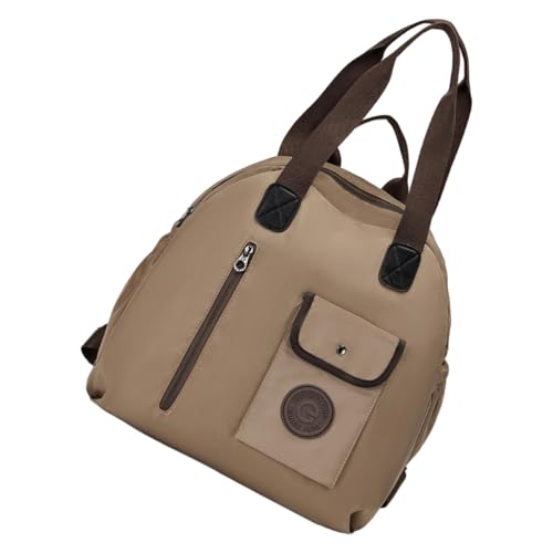 Wasserdichter Rucksack, großer Damenrucksack | wasserdichte Fitness-Tasche mit großer Kapazität – leichte Modetasche, vielseitiger Freizeit-Reiserucksack für Bücher, Kosmetika, kaki, Se référer au