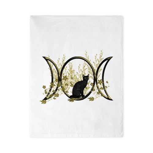 CafePress Triple Moon Art Series Cat Twin Duvet Cover, Printed Comforter Cover, Unique Bedding,